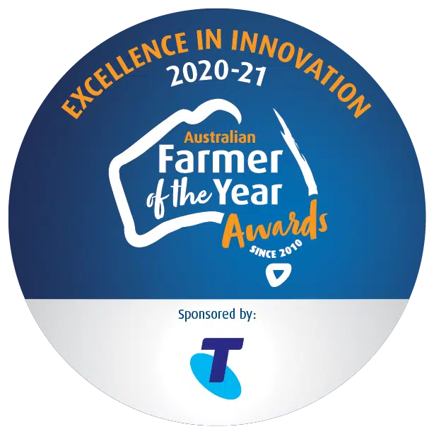 Australian Farmer of the Year Excellent in Innovation Badge 2020-21